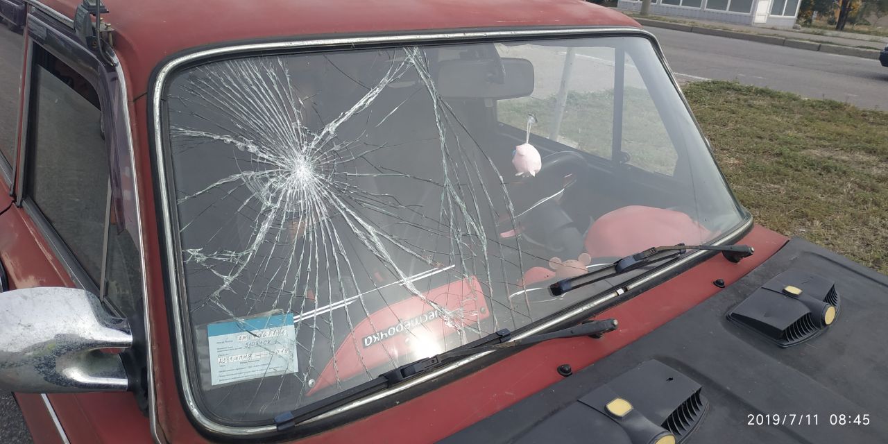 В Запорожье водитель сбил женщину на пешеходном переходе (Фото)