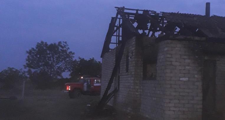 В Запорожской области сгорел дом (Фото)