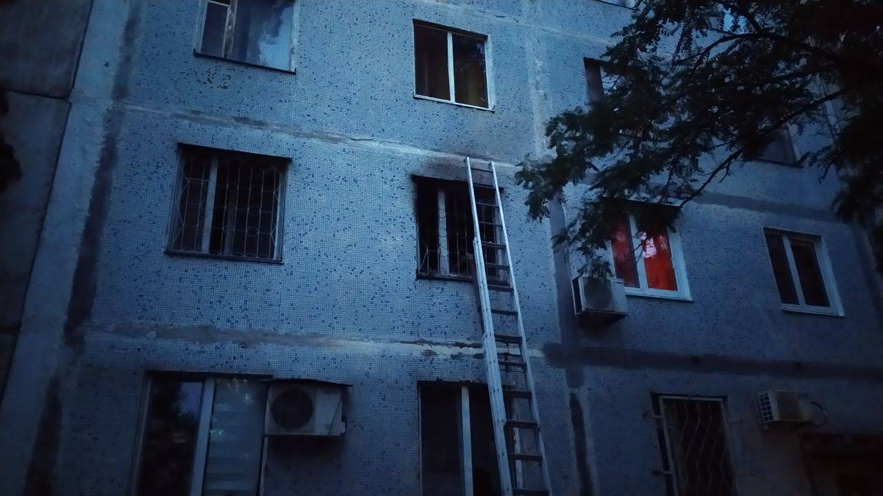 В Запорожской области горела квартира (Фото)