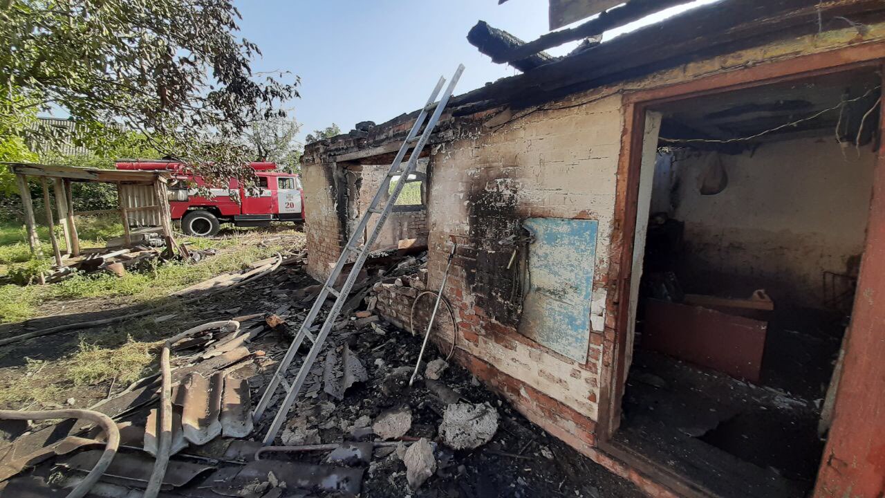 В Запорожской области сгорел дом (Фото)