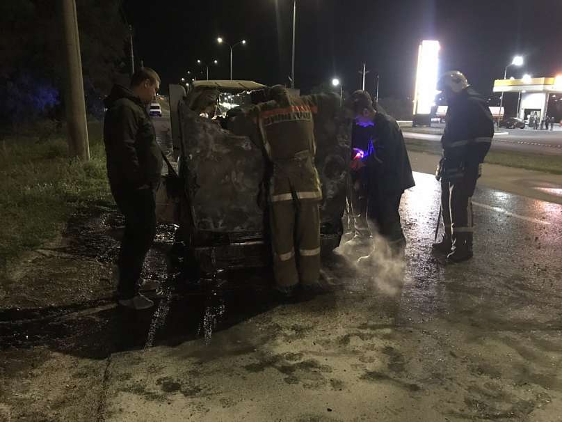 В Запорожской области на ходу загорелся автомобиль (Фото)