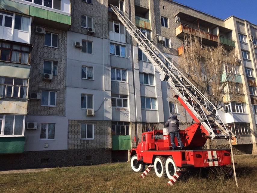 В Запорожской области горела квартира (Фото)